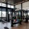 a gym with exercise equipment